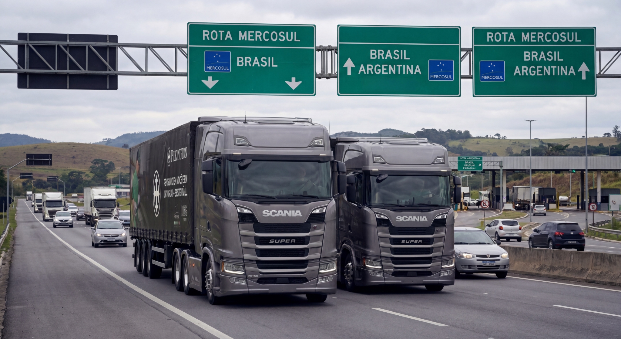 Scania Super em rota internacional Mercosul